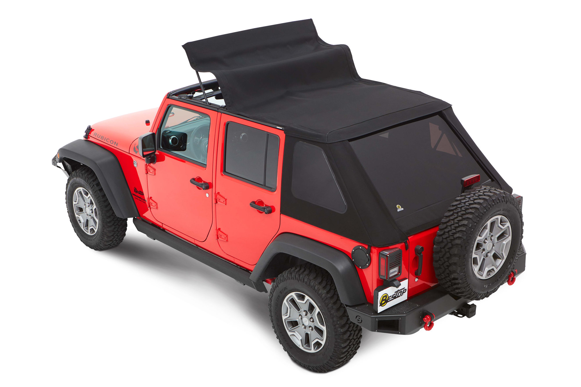 Bestop 5685368 All-New Trektop NX Twill Soft Top for 07-18 Jeep Wrangler JK  4 Door | Quadratec
